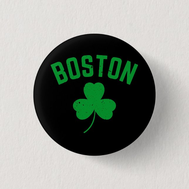 Macaron Rond 2,50 Cm Shamrock de Boston Green Lucky (Devant)
