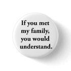 Si vous rencontriez ma famille, vous comprendriez