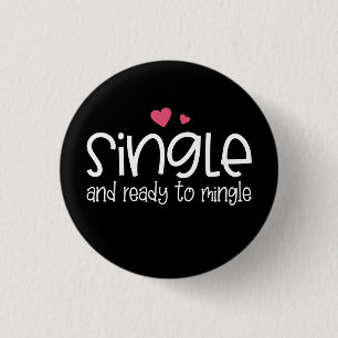 Macaron Rond 2,50 Cm Simple et prêt à Mingle Valentine  Bouton de la 