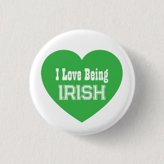 Macaron Rond 2,50 Cm Simple St. Patrick's Day Vert J'aime être irlandai