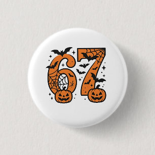 Macaron Rond 2,50 Cm Six sept mèmes Halloween 67 Mason Éffrayant