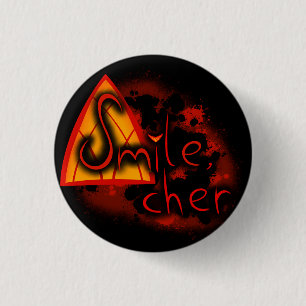 Macaron Rond 2,50 Cm Smile, Cher :)