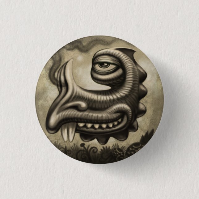 Macaron Rond 2,50 Cm Sniffy ! Bouton par RoBo-Design (Devant)