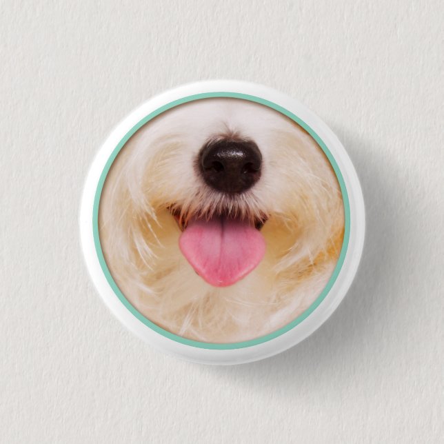 Macaron Rond 2,50 Cm Sourire ! (Devant)