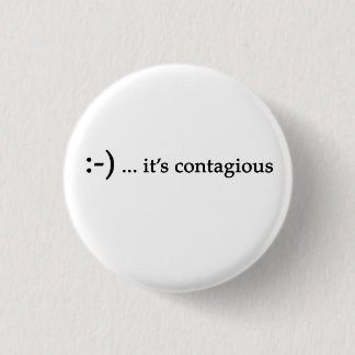 Macaron Rond 2,50 Cm sourire… c'est bouton contagieux