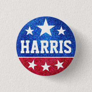 Macaron Rond 2,50 Cm Soutenez Kamala Harris 2024 Progrès et unité
