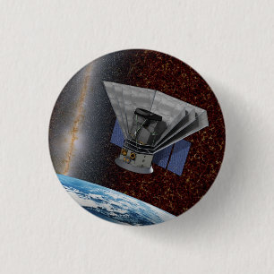 Macaron Rond 2,50 Cm SPHEREx Chasseur Galaxy Spacecraft