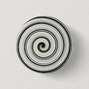 Macaron Rond 2,50 Cm spirale noire et blanche