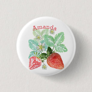 Macaron Rond 2,50 Cm Strawberry, berry red.