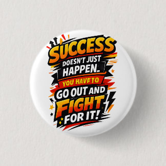 Macaron Rond 2,50 Cm Success Fighter Quote