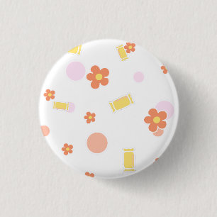 Macaron Rond 2,50 Cm sucreries et fleurs