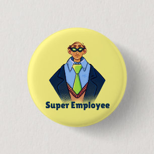 Macaron Rond 2,50 Cm Super Employee