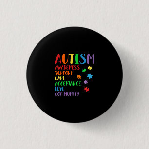 Macaron Rond 2,50 Cm Support Acceptance Ally Autism