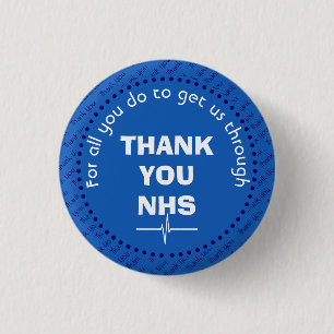 Macaron Rond 2,50 Cm Support personnalisable NHS Merci