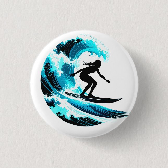 Macaron Rond 2,50 Cm surfing (Devant)