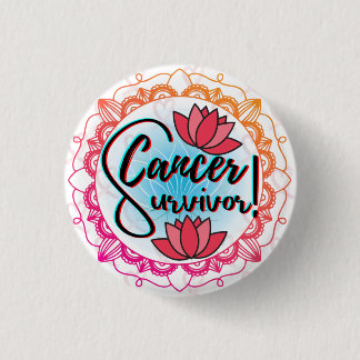 MACARON ROND 2,50 CM SURVIVANT ULTIME : SURVIVANT DU CANCER
