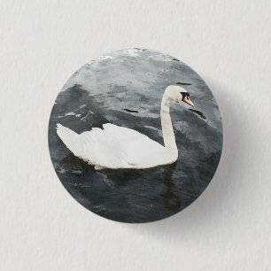 Macaron Rond 2,50 Cm Swan impressionniste