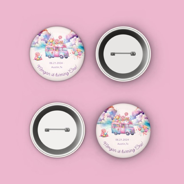 Macaron Rond 2,50 Cm Sweet Budget CandyLane Anniversaire de l'enfant (Créateur téléchargé)