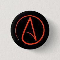 Symbole athée : orange sur le noir