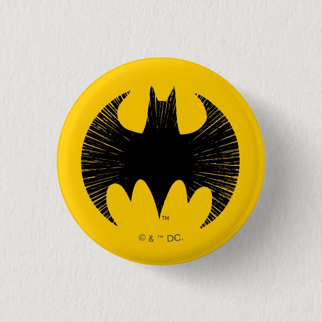 Macaron Rond 2,50 Cm Symbole Batman | Logo Streak (Devant)