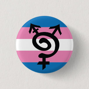 Macaron Rond 2,50 Cm Symbole de Trans*