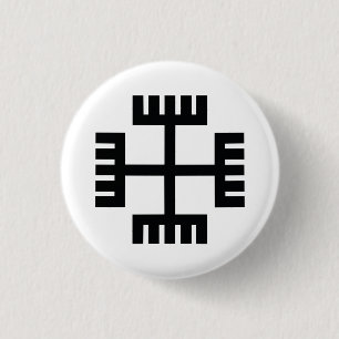 Macaron Rond 2,50 Cm Symbole religieux de paganisme