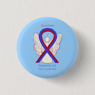 Macaron Rond 2,50 Cm Syndrome du coeur gauche Hypoplastique Épingles 