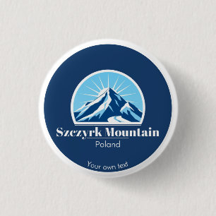 Macaron Rond 2,50 Cm Szczyrk Mountain Pologne accessoire cadeau souveni