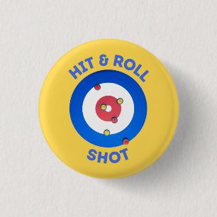 Macaron Rond 2,50 Cm T-shirt à lancer et à lancer de curling