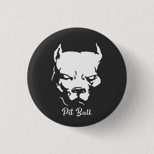 Macaron Rond 2,50 Cm T-Shirt américain Pit Bull Terrier