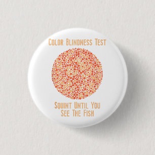Macaron Rond 2,50 Cm T Shirt Daltonien - Test d' humour sur le Daltonis