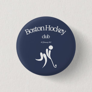 Macaron Rond 2,50 Cm T-shirt du club de hockey de Boston