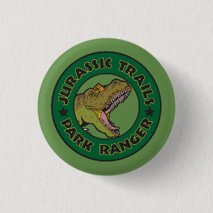 Macaron Rond 2,50 Cm T-shirt du Ranger de Jurassic Trails