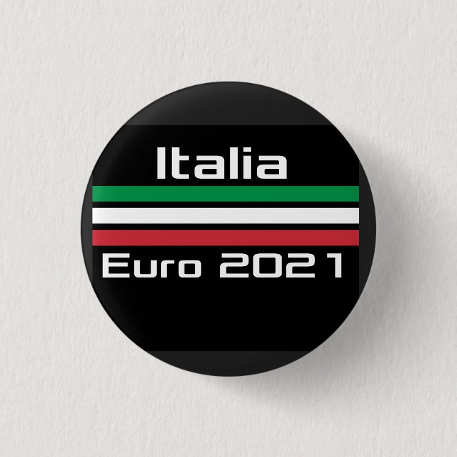 Macaron Rond 2,50 Cm T-shirt Italia euro 2021 (Devant)