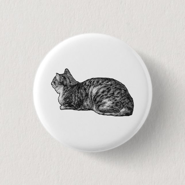 Macaron Rond 2,50 Cm Tabby Minuscule, Big Poise (Devant)