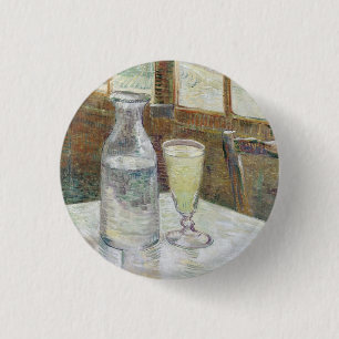 Macaron Rond 2,50 Cm Table de café de Vincent Van Gogh avec absinthe