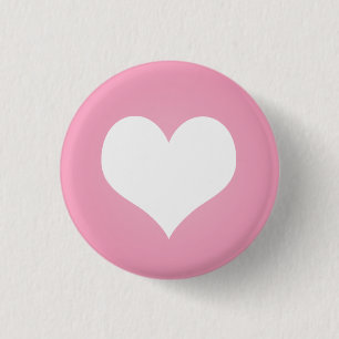 Macaron Rond 2,50 Cm Talent blanc de coeur
