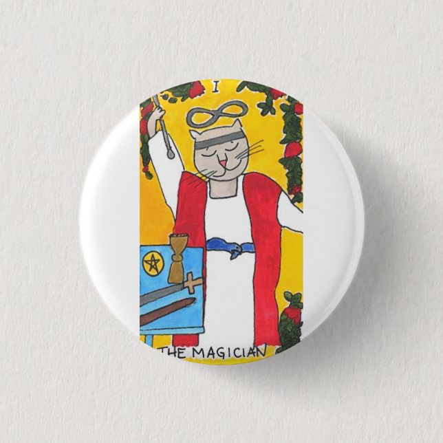 Macaron Rond 2,50 Cm Tarotchats (Devant)