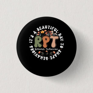Macaron Rond 2,50 Cm Technicien de comportement enregistré RBT Comporte