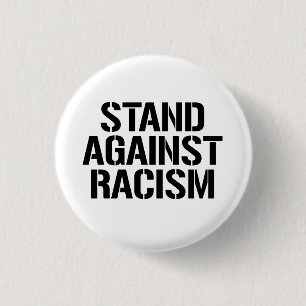 Macaron Rond 2,50 Cm Tenir tête au racisme