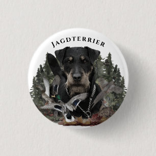 Macaron Rond 2,50 Cm Terriers allemands de chasse