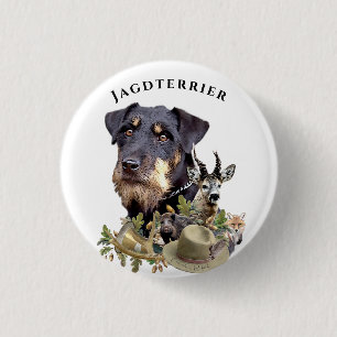 Macaron Rond 2,50 Cm Terriers allemands de chasse