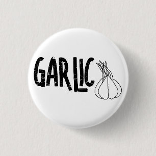 Macaron Rond 2,50 Cm Texte de l'ail
