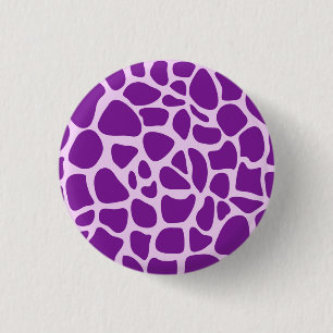 Macaron Rond 2,50 Cm Texture violette de la peau de girafe