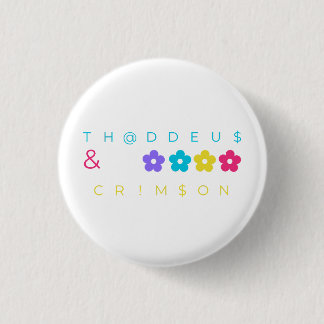 Macaron Rond 2,50 Cm thaddeus & crimson $THCBand Marchandise de créateu