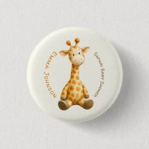 Macaron Rond 2,50 Cm The Little Explorer Safari Friends Baby Shower