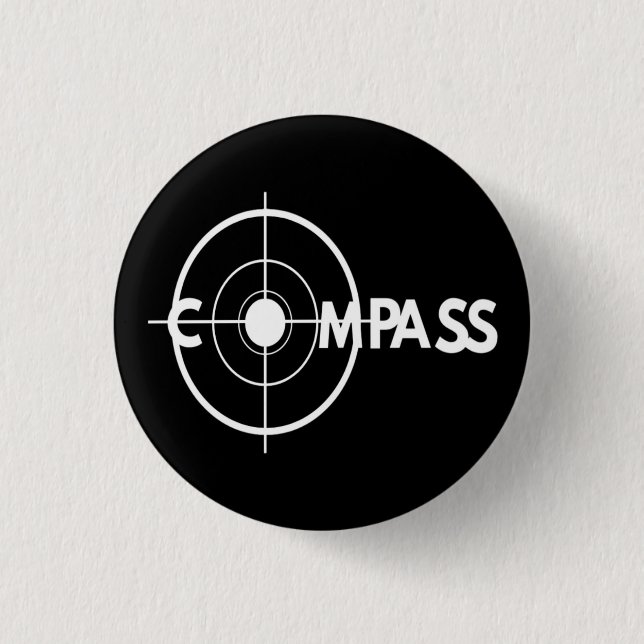 Macaron Rond 2,50 Cm The only Compass Button that most follower prefer (Devant)