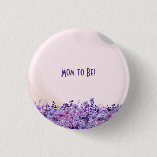 Macaron Rond 2,50 Cm Thé pour deux jumeaux Maman à être bouton