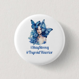 Macaron Rond 2,50 Cm Thyroid Awareness hashtags photo