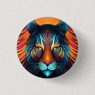 Macaron Rond 2,50 Cm Tiger Stare !